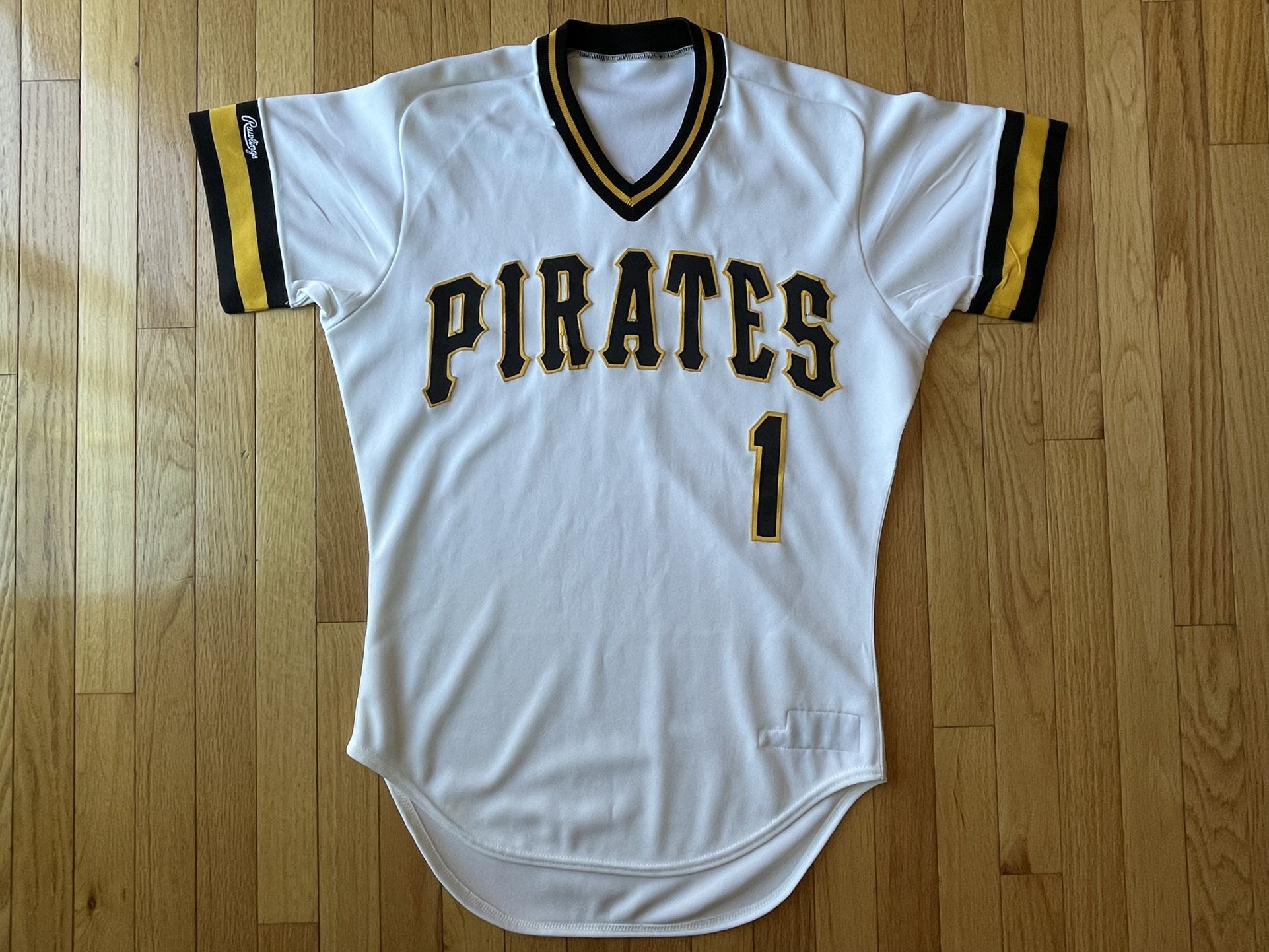 1987 Authentic Rawlings Pittsburgh Pirates Game Issued Baseball Jersey Size 40