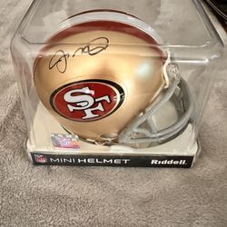 JOE MONTANA SIGNED MINI HELMET