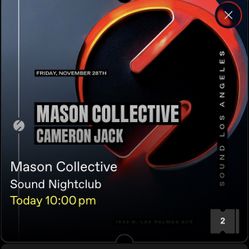 Mason Collective 2 Tickets 