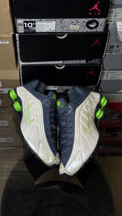 Nike Shox R4 Green Neon Gray