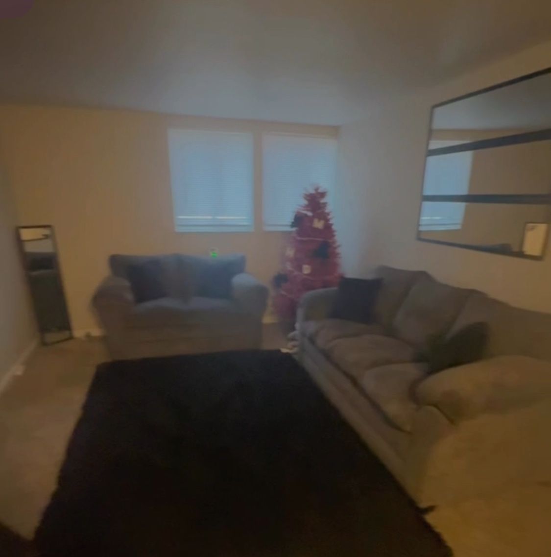 Grey couch And Loveseat