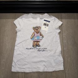 Vintage KIDS / TODDLERS New Polo Ralph Lauren Bear Beach Shirt 