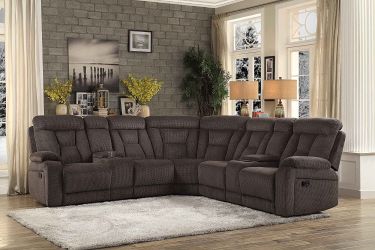 Brown sectional 3pc