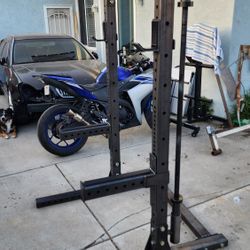 Custom Squat Rack By Barbell Ingenuity and ROGUE  Pieces