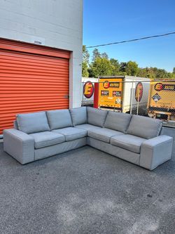 Modern Light Gray Sectional Sofa - FREE DELIVERY