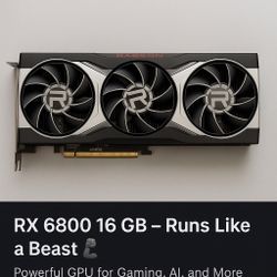 16 GB  AMD Radeon RX 6800 GDDR6 GPU – $320 OBO 