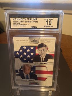 Leaf Kennedy/Trump 2026 Patriot Edition Double Card CGC 10
