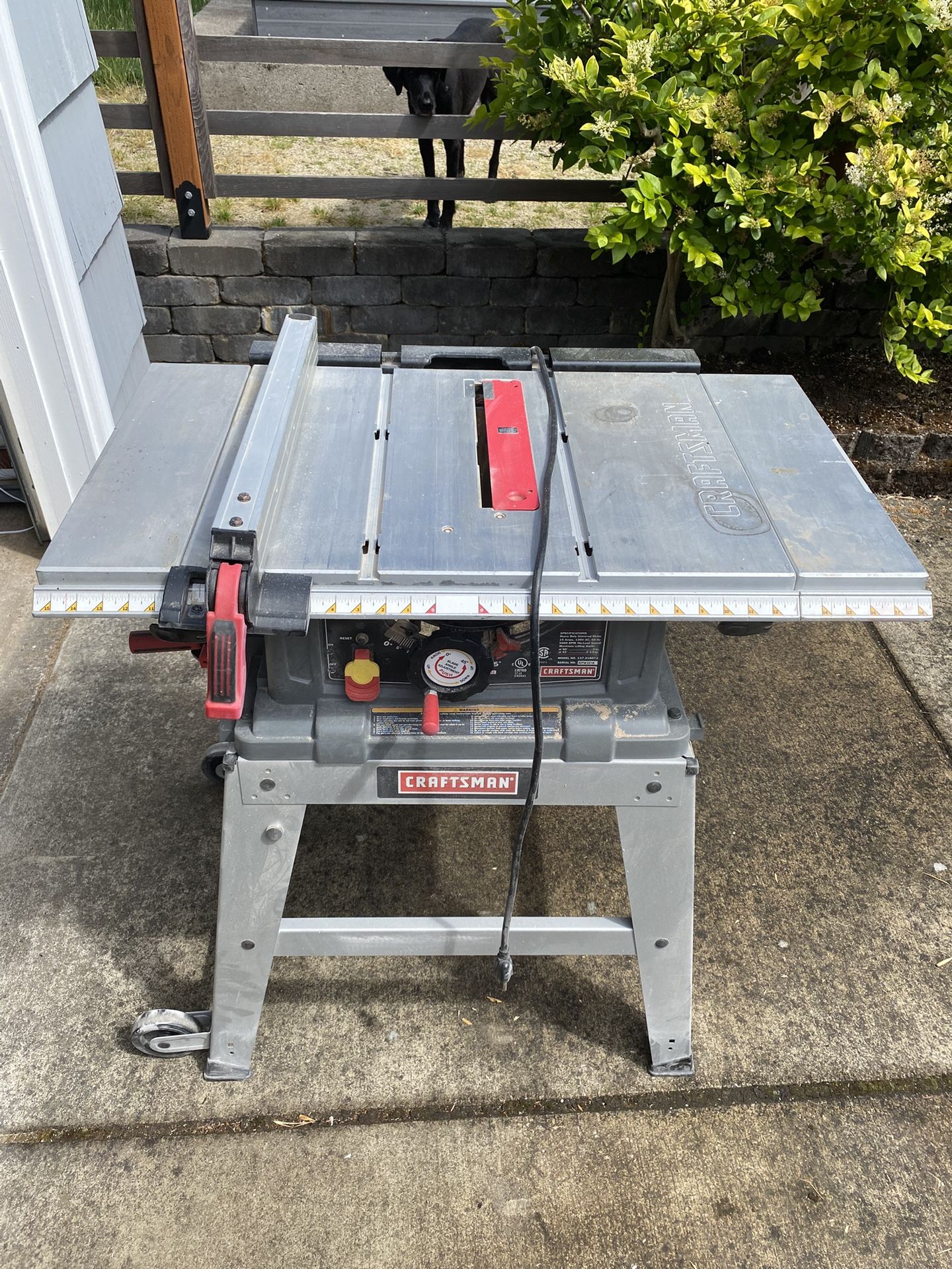 Craftsman 10” Table Saw