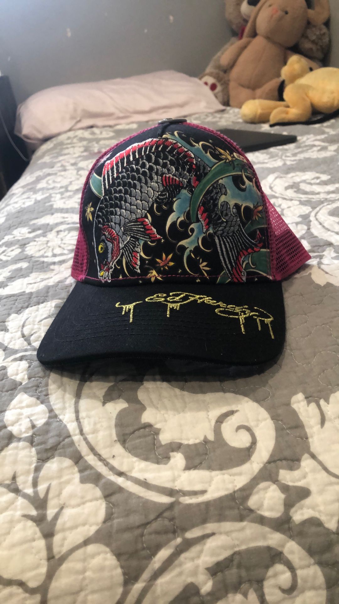 Pink Ed Hardy Hat