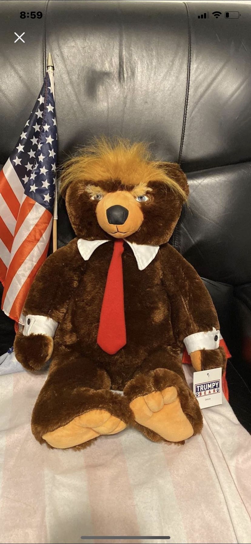 TRUMPY BEAR  New!  Displayed Only, Never Played With 25” Tall/long Collectible 