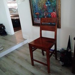 Crate And Barrel Basque 24" Honey Barstool