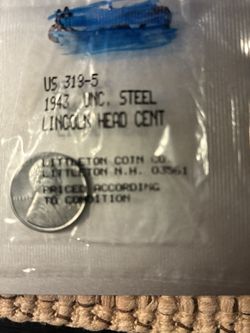 1943 Steel Penny Uncirculated 