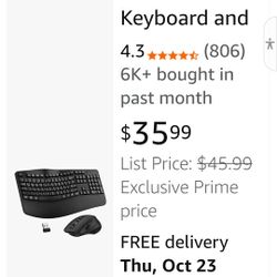Wireless Keyboard And Mouse 