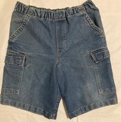 Kids Denim Cargo Shorts Boys Size 16 Husky