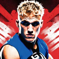 Boxing MMA Fighter Poster Print Wall Art