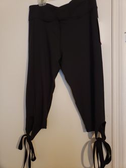 New Yoga Pants with Tie Backs