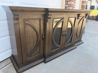 Large Wood Sideboard Buffet Cabinet