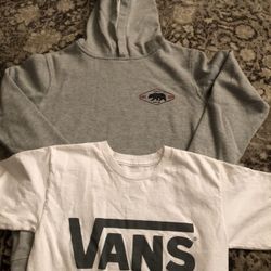 Tilly’s Vans hooded sweatshirt and T-shirt $7