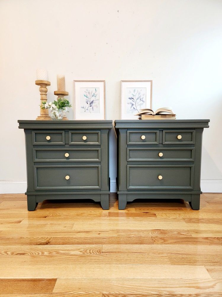 Large Refinished Night Stands 