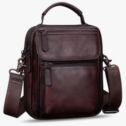 Genuine Leather Messenger Bag for Men