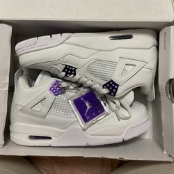 Jordan 4s purple metallic 