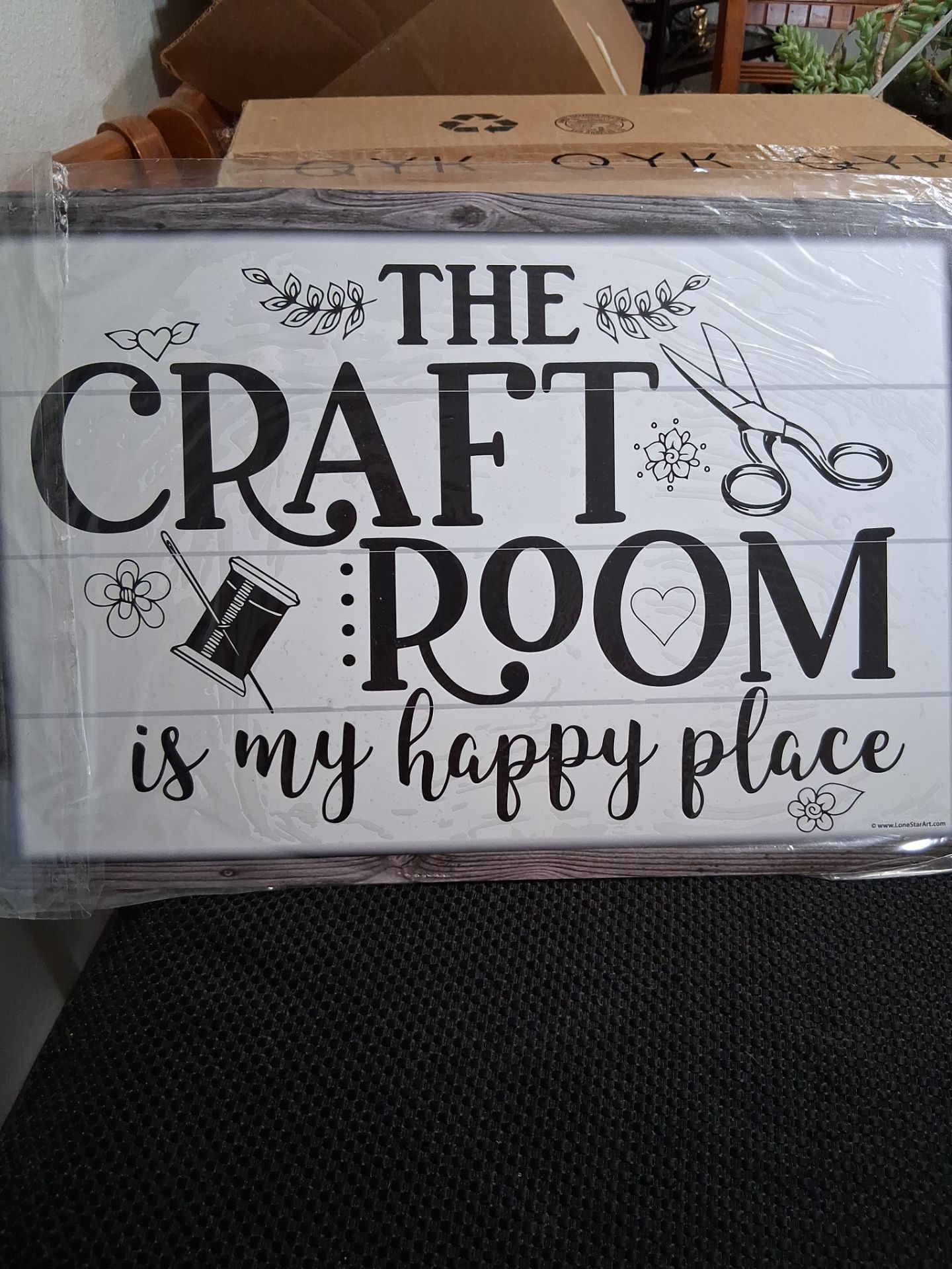 Craft room metal sign
