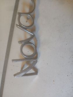 Chrome Script Letter Car Emblem Badge
