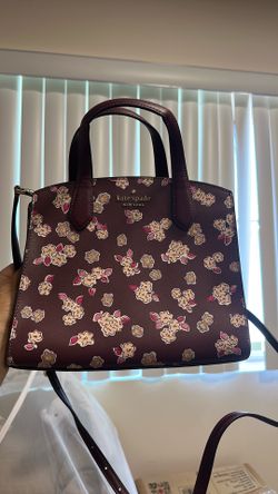 Kate spade frosted floral bag and wallet set