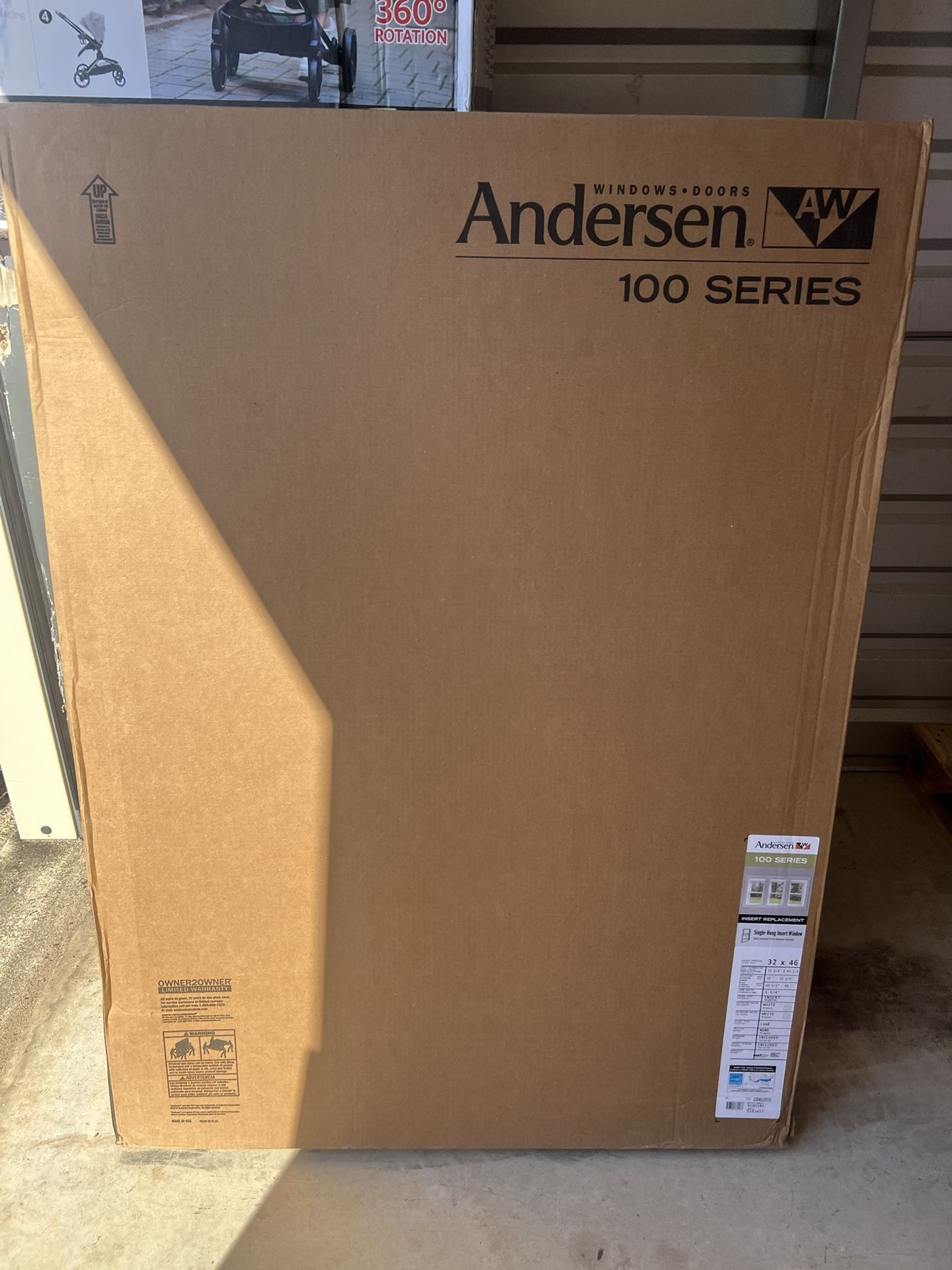 Andersen 100 Series 32in x 46in White Single Hung Insert Window
