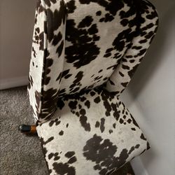 Desk Chair Cow Print 