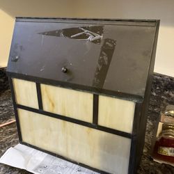 Unique, Vintage Mailbox Stainless Glass Panels