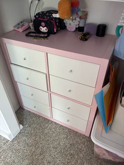 IKEA KALLAX 2 x 2 bookshelf shelves with drawers