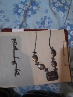 Antique necklace and bracelet