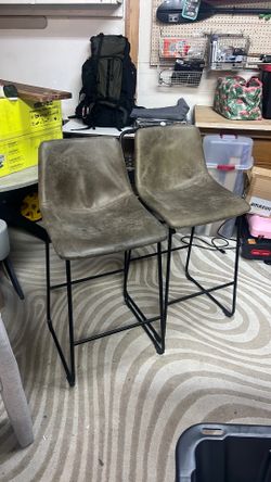 Grey 2 barstools