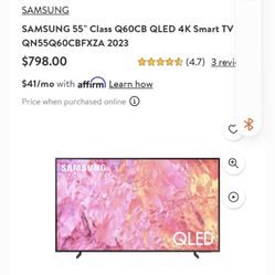 Samsung 55” Class Q60CB QLED 4K Smart