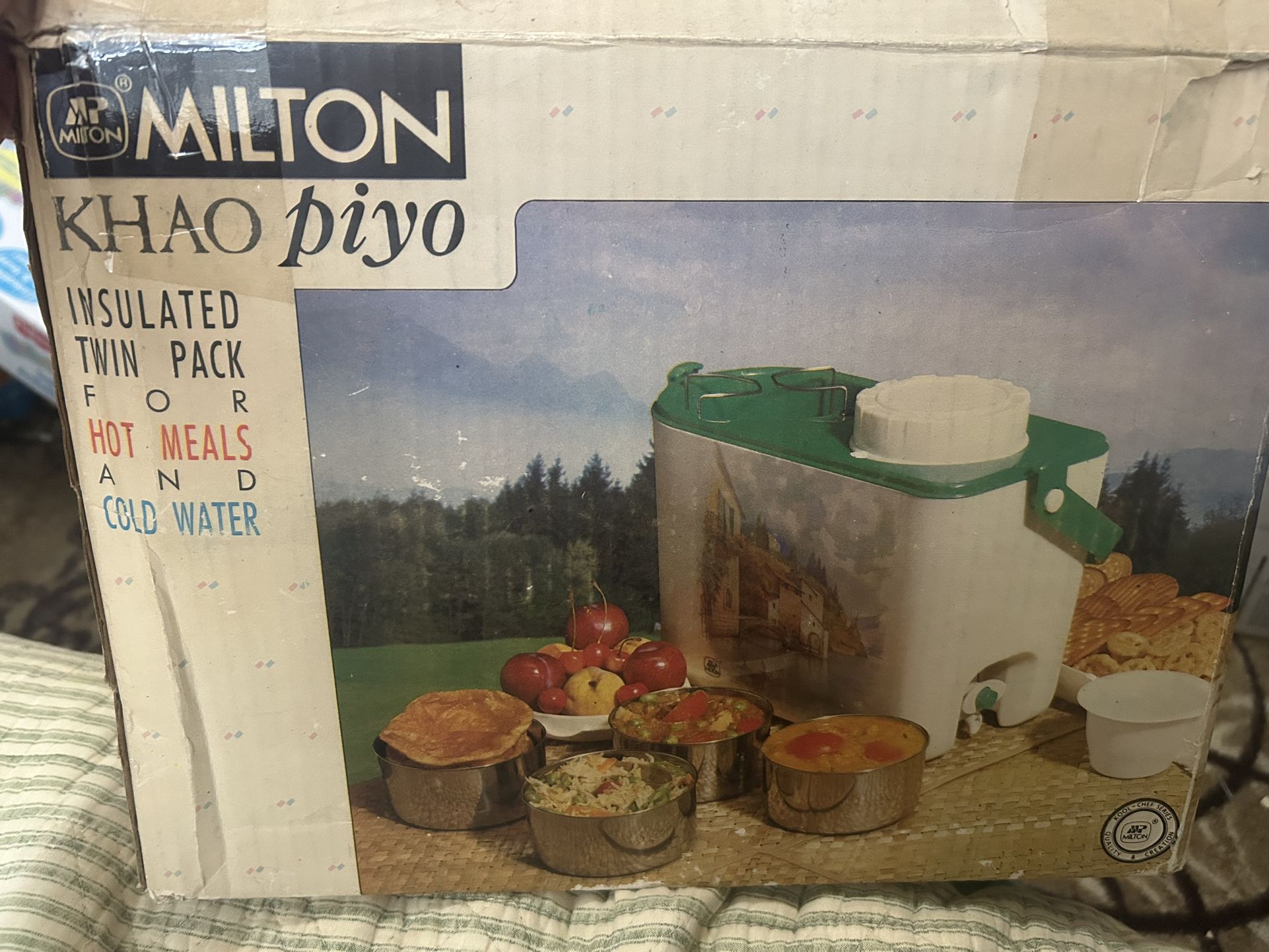 Big Lunch Box And water Cooler Together