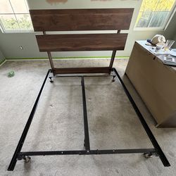 Queen Headboard and Bed Frame