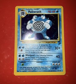 Poliwrath 15/130 Base Set 2 Holo Holographic Rare Vintage WOTC 2000 Pokémon card