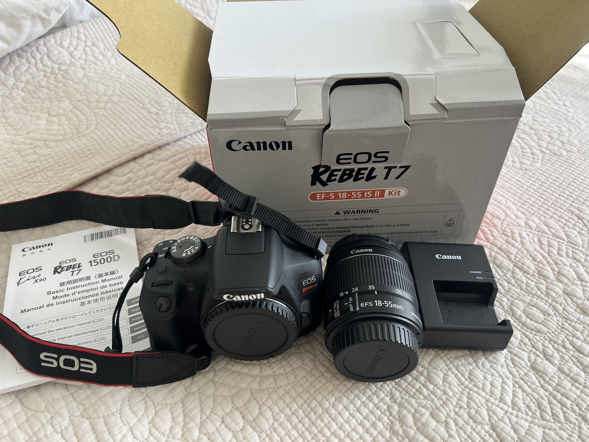 Canon EOS Rebel T7 DSLR camera