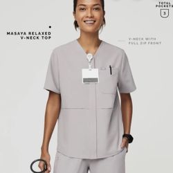 Figs Masaya V-neck Scrub Top