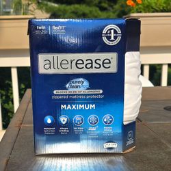 AllerEase Maximum Waterproof Zippered Mattress Protector -Twin - NEW #collegedorm #backtoschool