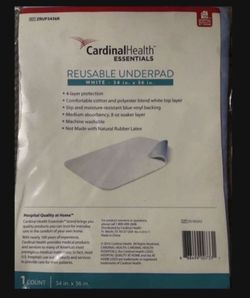 Reusable Blue & White Underpad 💵 Almoadilla Reusable Azul y Blanca