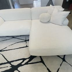 Sofá New L Shaped Modern Sectional White**##**
