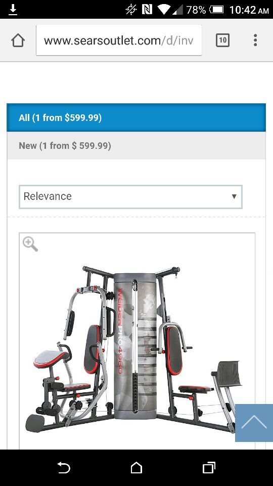 Weider pro 4950 cost hotsell