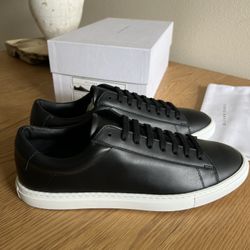 Unworn Oliver Cabell Men’s Low 1 Black Leather Sneakers