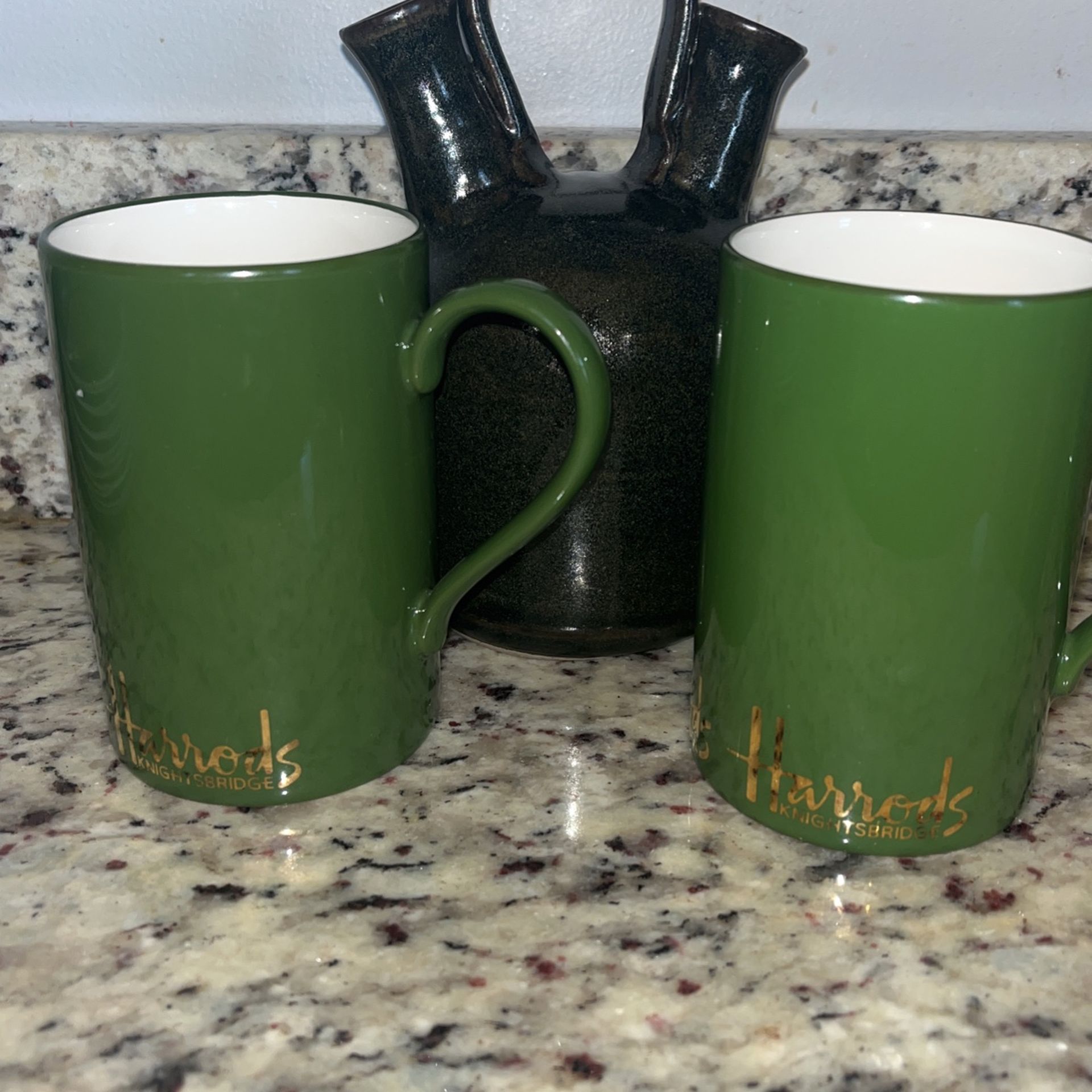 Harrods Knightsbridge Fine Bone China Coffee Mugs