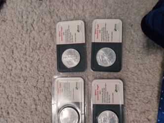 Silver American eagle coin