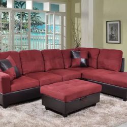 New Sectional And Ottoman 