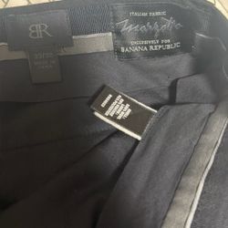 Banana Republic Men’s Dress Pants Italian Fabric Black Navy Size 31x30
