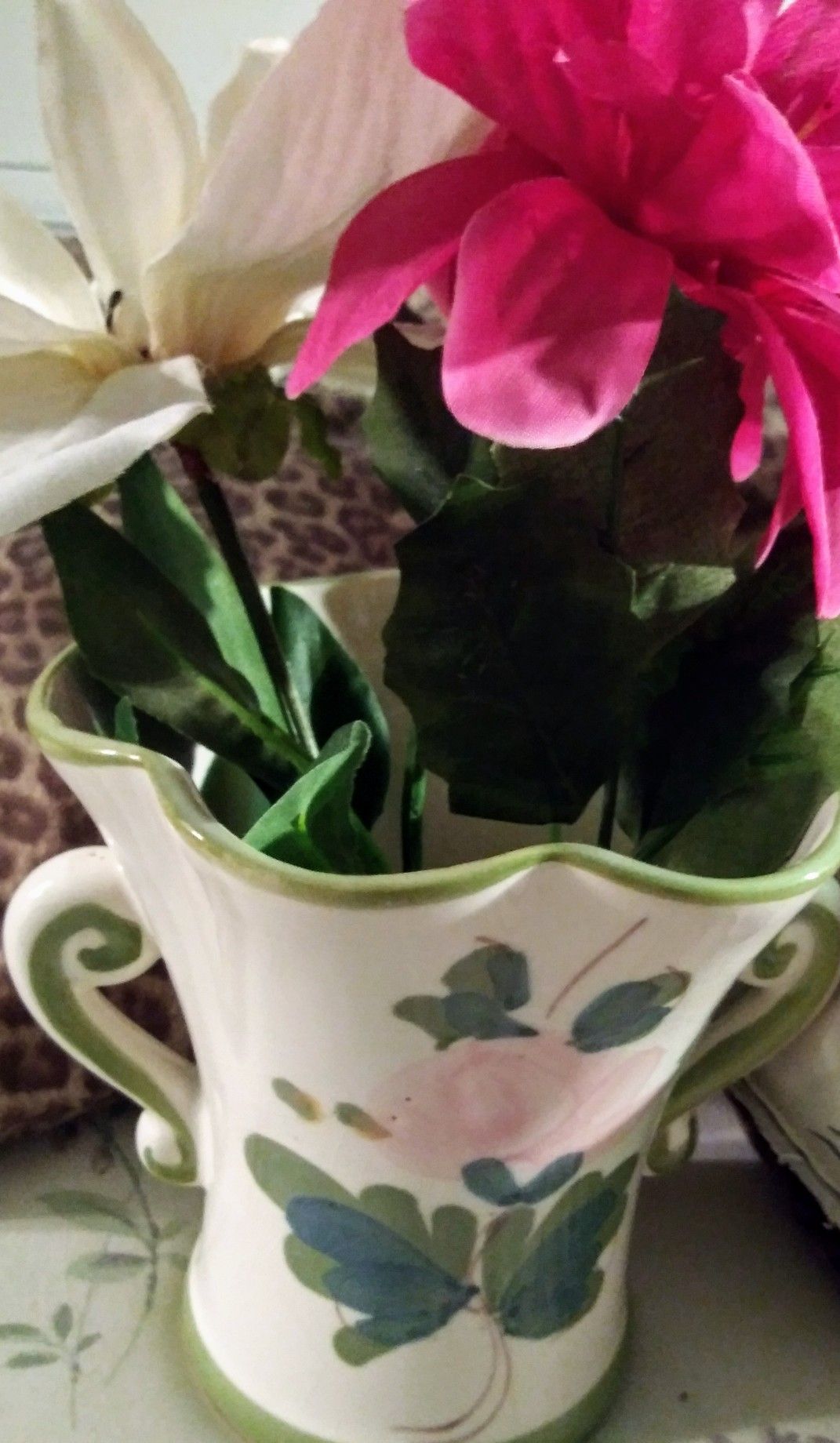Flowers and vase